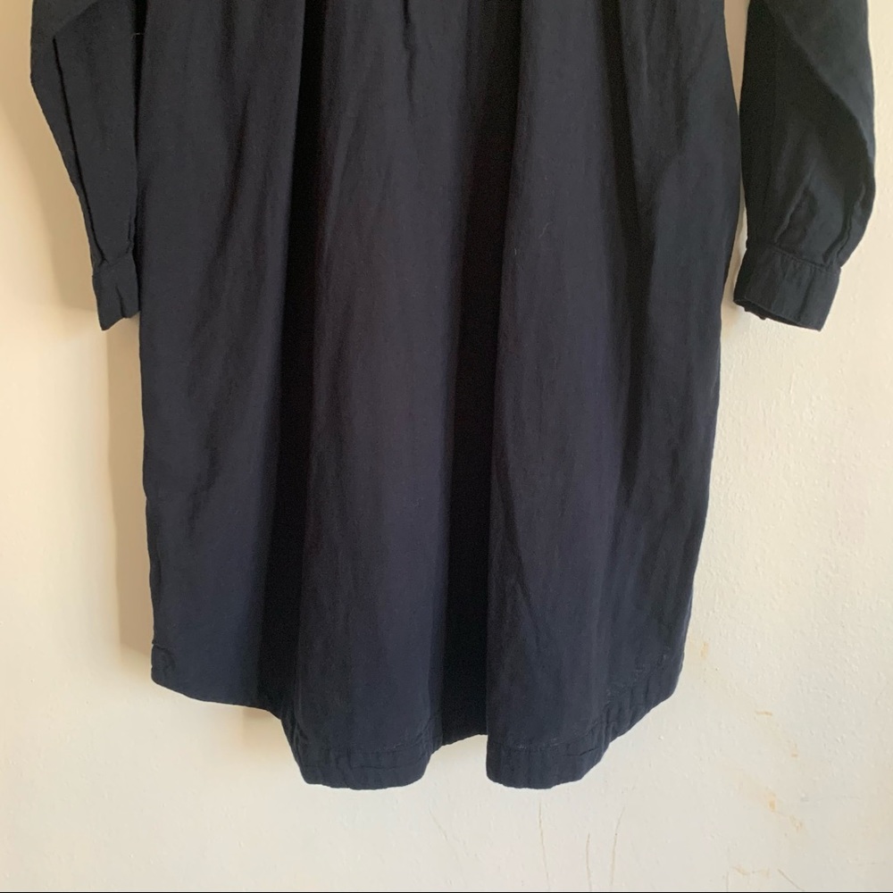 Boho Button Front Yoked Shoulder Button Front Nav… - image 8